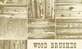 25套設計師必備的木質紋理筆刷下載，皮革包裝盒質感素材精選